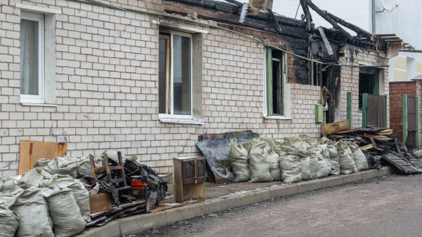 Professional Fire Damage Removal technician working in Hopewell, VA